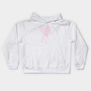 MHI Pink Outline Spaceman Kids Hoodie